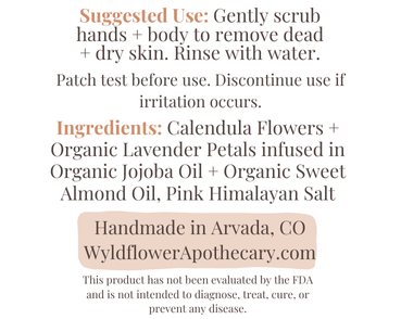 Lavender + Calendula Herbal Infusion Salt Scrub