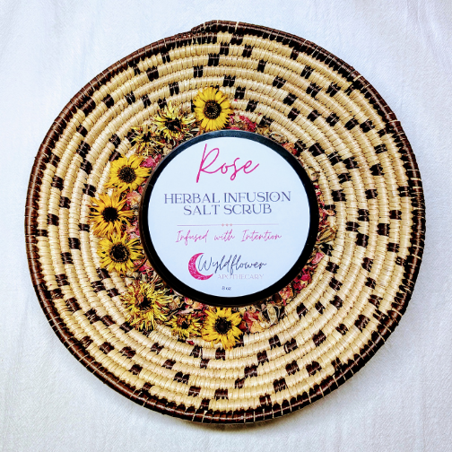 Rose + Calendula Herbal Infusion Salt Scrub